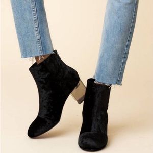 Rag&Bone Velvet Drea Boot Color-Black Size-EU 39.5/USA9.5 NWT